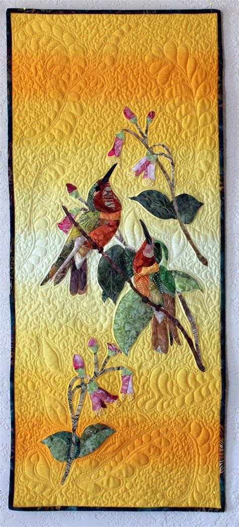 1000+ images about Hummingbird Applique Quilts / Patterns on Pinterest | Hummingbirds, Bird ...