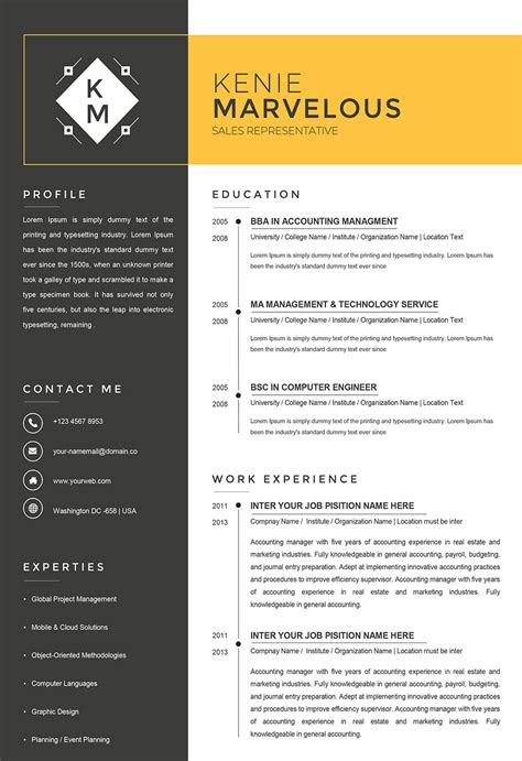 Sample Resume Format Ms Word - Free Samples , Examples & Format Resume ...