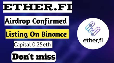 Etherfi Airdrop Confirmed YouTube