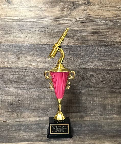 Girls Pink Car Show Trophy Spark Plug Hot Rod 16 Racing Trophy Gold S Trophies With A Twist