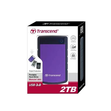 2TB Transcend Harddisk 3.1 Portable External Hard Drive 25M3