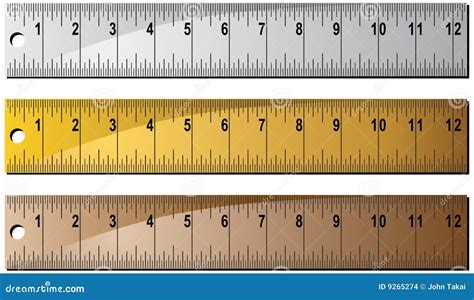 Metal Or Wooden Ruler Set Stock Images - Image: 9265274