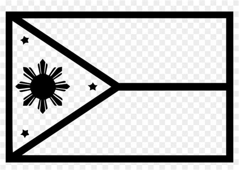 Filipino Flag Black And White