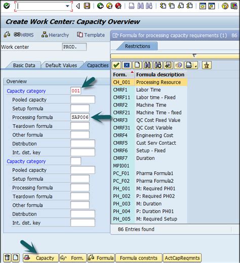 Sap Pp Work Center