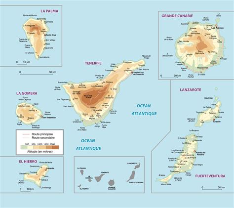 La Archipel Canary Info ≡ Voyage Carte Plan