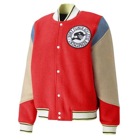 PUMA Varsity Jacket 'Red' - 532082-01 | Solesense