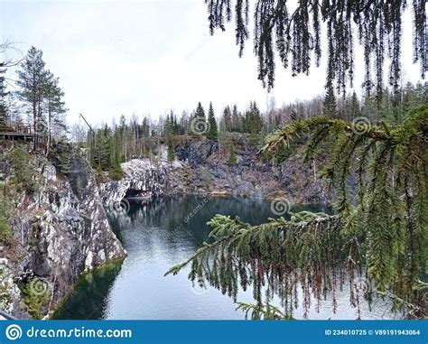 Charming Views of Nature, Karelia, Ruskeala Mountain Park, Northern ...
