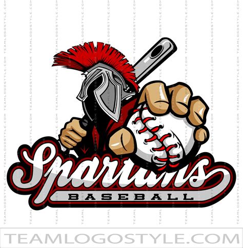 Spartan Baseball Logo | Vector Format | AI JPG EPS PNG