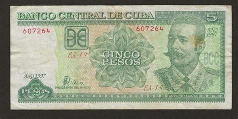 1997 Banknote KUBA CUBA 5 Pesos Kaufen Auf Ricardo