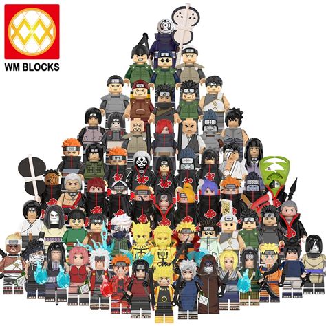 Japan Anime Mini Action Figure Building Blocks Uzumaki Naruto Kakashi