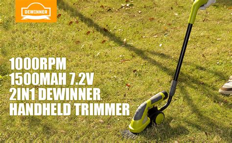 Cordless Grass Shear Hedge Trimmer In Dewinner Hand Held Trimmer