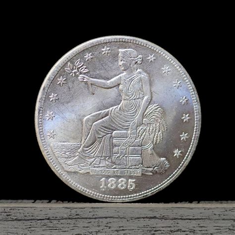 1885 Trade Dollar Silver Plated Coin Uncirculated Etsy Canada