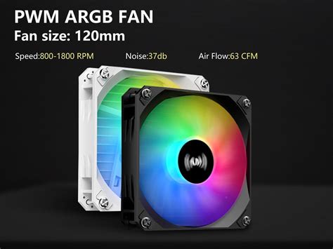 Sama T360 White Liquid Cooler 360mm Argb Aio Radiator Lcd Temperature Display Screen Cpu Cooler