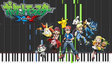 Pokémon XY Opening 3 Synthesia Piano HD Letra Y Midi YouTube