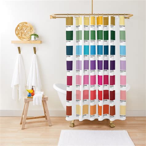 Shades Of Pantone Colors Shower Curtain For Sale By Aprilsldesigns