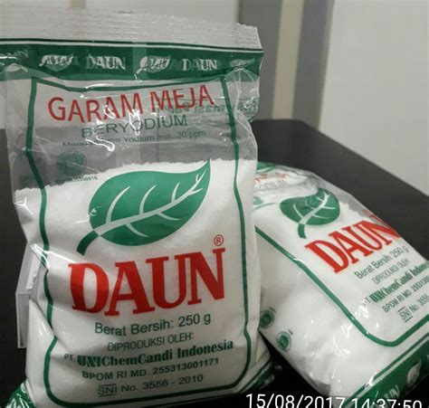 Termurah Garam Meja Beryodium Premium Cap DAUN Original 100 Lebih