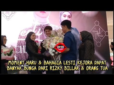 MOMENT HARU BAHAGIA LESTI KEJORA DAPAT BANYAK BUKET BUNGA DARI RIZKY