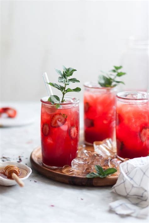 Strawberry Mint Hibiscus Iced Tea Artofit