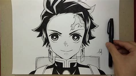 How To Draw Tanjiro Kamado From Kimetsu No Yaiba Demon Slayer [ 鬼滅の刃 ] Youtube