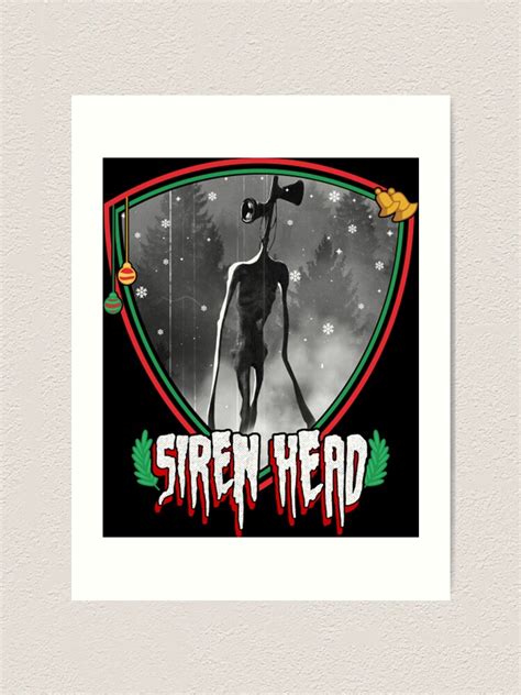 "Siren Head Sirenhead Creepypasta Horror T-ShirtChristmas Siren Head ...