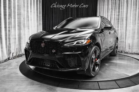 Used 2023 Jaguar F-PACE SVR 22 Inch Wheels Carbon Fiber Triple Black 542HP Panoramic Roof Loaded ...