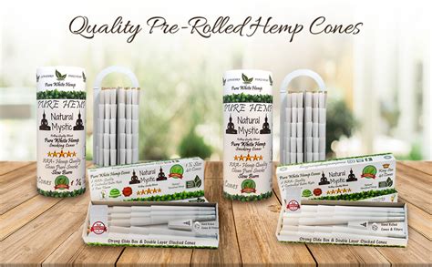 Pre Rolled Cones Size White Hemp Rolling Papers With Tips