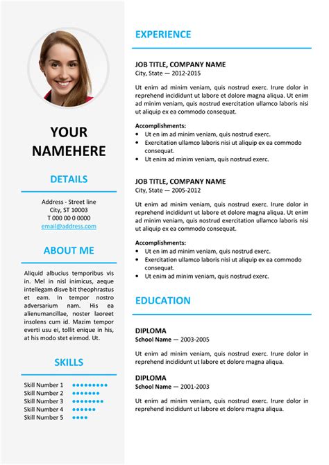 Cv In Tabular Form 18 Tabular Resume Format Templates Wisestep Riset