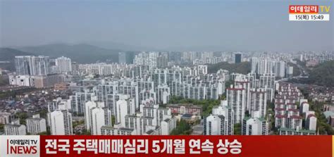 영상전국 주택매매심리 5개월 연속 상승