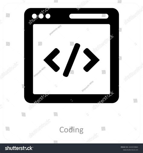 Coding Language Icon Concept Stock Vector Royalty Free 2224159661