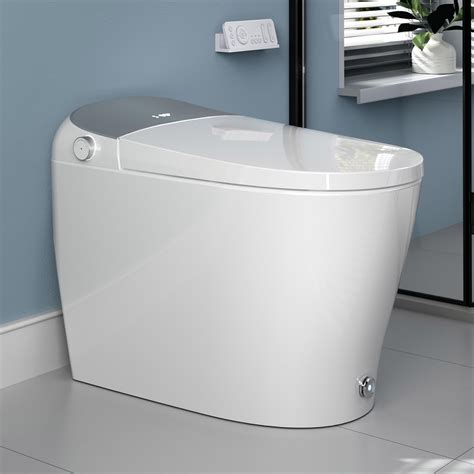 Tankless Smart Toilet With Bidet Built In Heated Seat Warm Water And