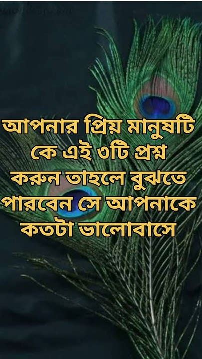 আপনার প্রিয় মানুষটি কে এই ৩টি প্রশ্ন করুন তাহলে আপনি বুঝতে পারবেন সে আপনাকে কতটা ভালোবাসে