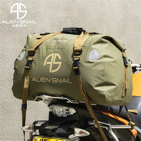 ALIEN SNAIL Bolsa Trasera Impermeable Para Motocicleta Bolsa Seca De