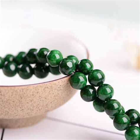 Grade AAA Natural Dark Green Jade Beads Round Loose Beads 4mm Etsy