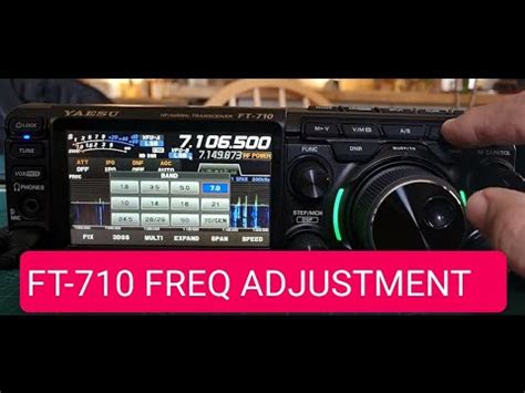 YAESU FT 710 Frequency Steps Adjustment YouTube