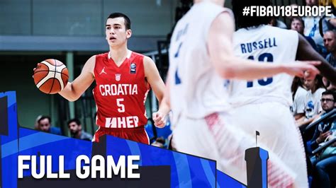 Great Britain V Croatia Full Game Final Fiba U European