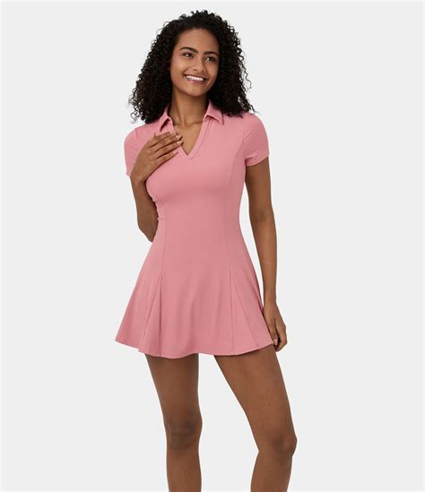 Vestido Golf Softlyzero Airy Piezas Cuello V Bolsillo Lateral Tacto