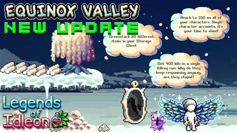 Legends Of Idleon New Update Equinox Valley Youtube