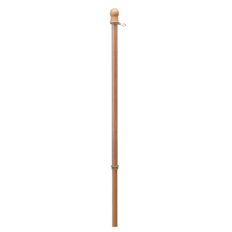 Valley Forge Flag 5 Ft Blonde Wood Flagpole With Anti Wrap Ring 60705