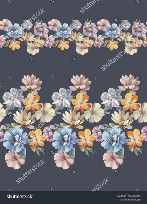 Expressive Hand Drawn Watercolor Floral Artistry Stock Illustration 2465888025 | Shutterstock