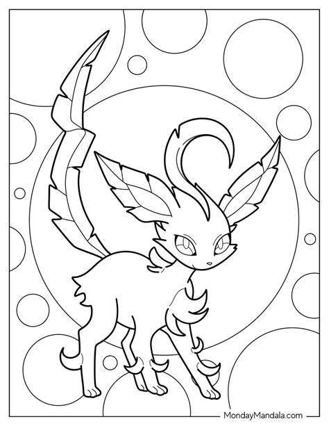 Leafeon Coloring Pages Free Pdf Printables