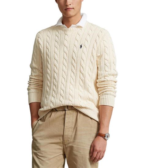 Polo Ralph Lauren Cable Knit Cotton Sweater Dillards