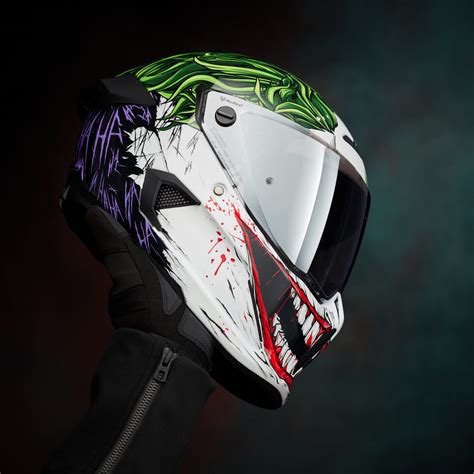 Ruroc Atlas The Joker Full Face Bluetooth Motorcycle Helmet Ruroc