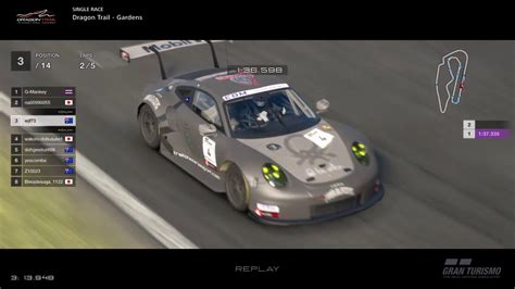 Gran TurismoSPORT Dragon Trail Gardens Porsche RSR Gr3 Online Race