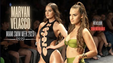 Maryan Velasco In Slow Motion Miami Swim Week 2023 Art Hearts