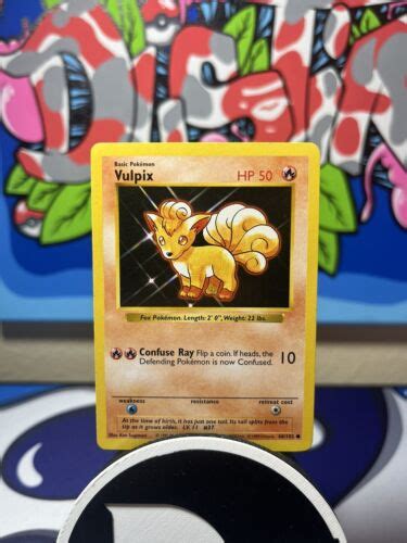 Pokémon TCG Vulpix Base Set 68 102 Regular Shadowless Common eBay