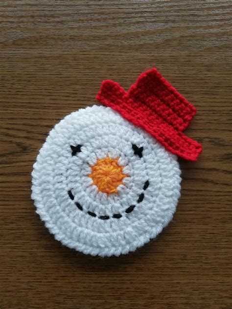 Crochet Snowman Pattern For A Hot Pad Free Pattern Artofit