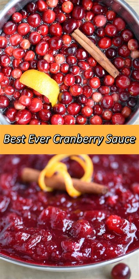 Best Ever Cranberry Sauce Recipe Notes