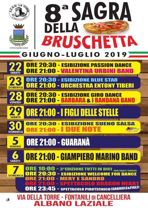 Sagra Della Bruschetta A Albano Laziale