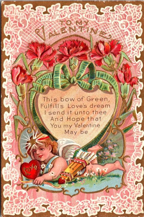 Early 1900s Valentine Greeting Postcard Vintage Antique Etsy