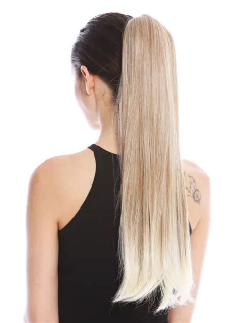 Postiche Tresse Queue De Cheval Peigne Enfichable B Ndchen Cm Lisse